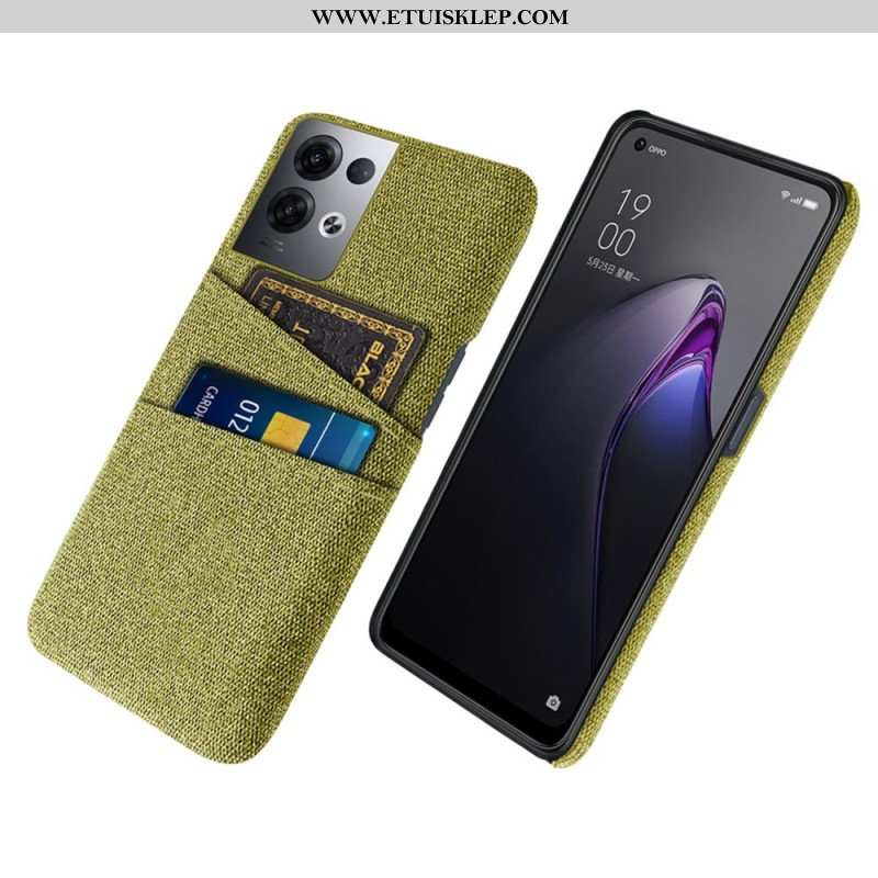 Etui do Oppo Reno 8 Pro Tkanina Na Karty
